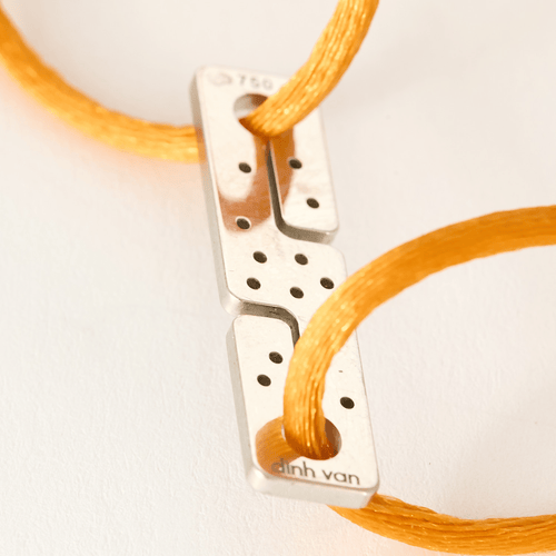 Bracelet Dinh Van - Bracelet Cordon Seventies en or blanc et diamants 58 Facettes DV0997-3