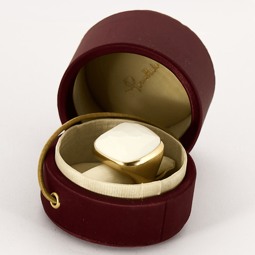 Bague 50 Bague Pomellato en or rose et opale cacholong 58 Facettes DV20614-1-50-2