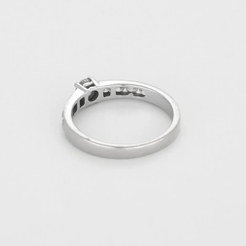 Bague 55 Bague solitaire en or gris et diamants 58 Facettes DV20805-2-DV0882-1