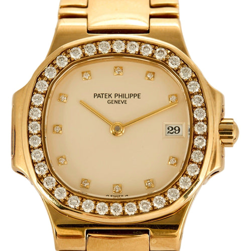 Montre PATEK PHIIPPE - Lady Nautilus - Montre de dame en or jaune et diamants 58 Facettes DV17159-6