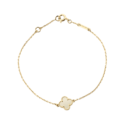Bracelet Van Cleef & Arpels - Sweet Alhambra- Bracelet en or jaune et nacre blanche 58 Facettes DV20622-1