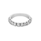 Bague 52 Demie Alliance en or gris et diamants 58 Facettes DV20989-1
