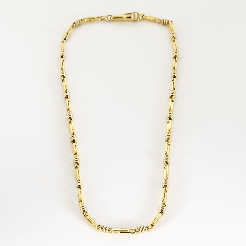 Collier Collier en or jaune à maille fantaisie. 58 Facettes DDV19270-3