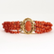 Bracelet Bracelet de corail rouge et or jaune 58 Facettes DDV20710-1