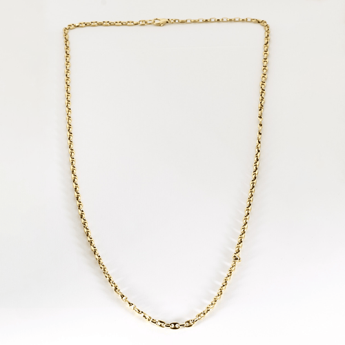 Collier Sautoir en or jaune , maille grain de café 58 Facettes DV0766-3