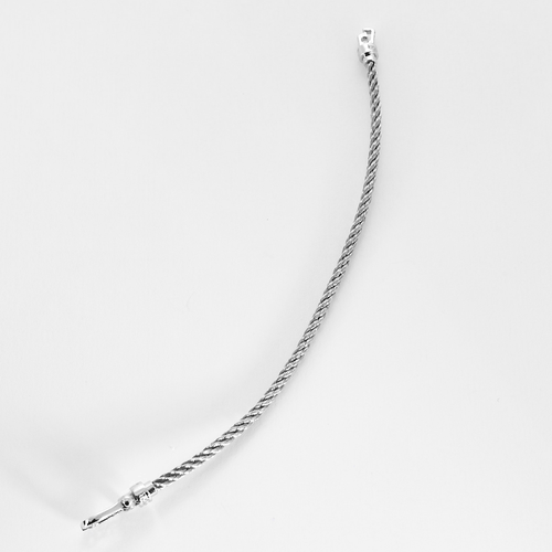 Bracelet Fred - Force 10 - Mini modèle - Bracelet en or blanc, acier et diamants 58 Facettes DV21164-2