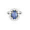Bague 55 Bague marguerite en or gris saphir et diamants 58 Facettes DV21287-1-DV0882-1