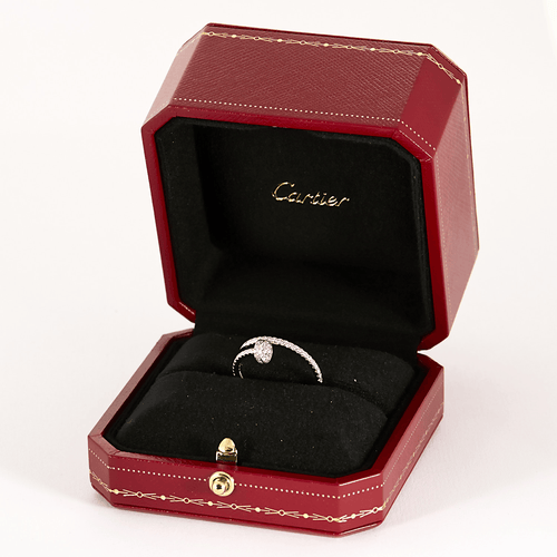 Bague 57 Cartier -  Juste un Clou - Bague Juste un Clou, petit modèle, semi-pavée de diamants. 58 Facettes DV20439-1