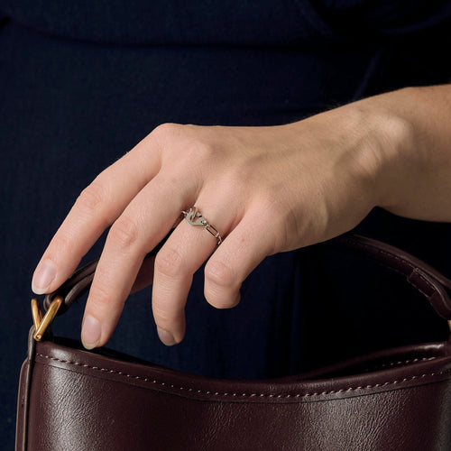 Bague 47 DINH VAN - Menotte R7 - Bague souple en or gris 58 Facettes DV16492-3-47-2