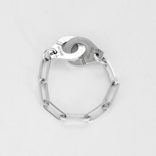 Bague 47 DINH VAN - Menotte R7 - Bague souple en or gris 58 Facettes DV16492-3-47-2