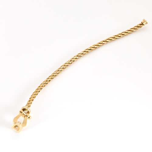 Bracelet FRED - FORCE 10 - Grand Modèle - Bracelet en or jaune et diamants 58 Facettes DV21289-4