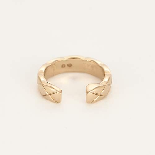 Chanel Coco Crush - 米色金和钻石单圈耳环