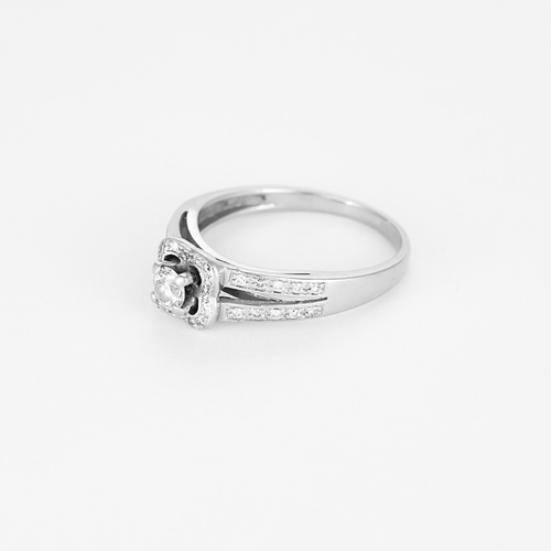 Bague 52 MAUBOUSSIN -  Chance of Love n°2 - Bague en or gris et diamants 58 Facettes DV21184-1