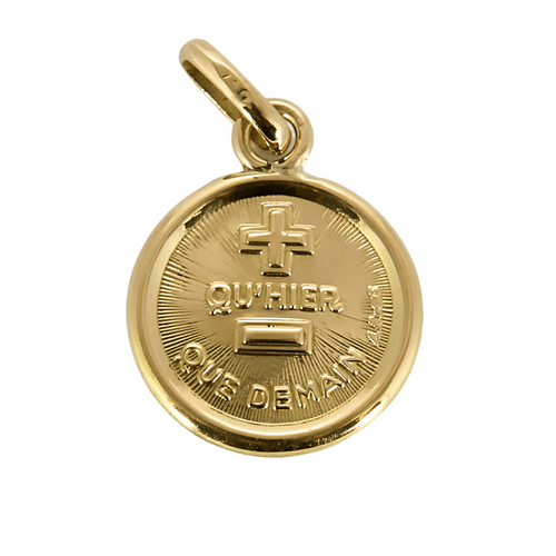 Pendentif Augis - Pendentif Médaille d'amour en or jaune 58 Facettes DV20103-1