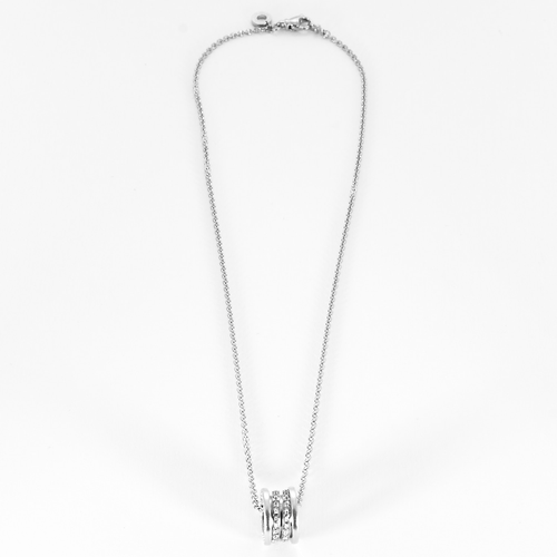 Bulgari -  B.zero1 - Collier en or gris et diamants