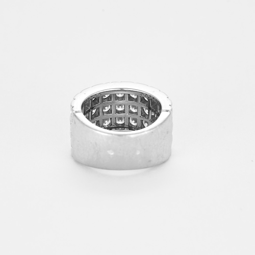 52 BOUCHERON - Large Bague en or gris et diamants 58 Facettes DV21607-1-52-2