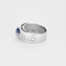 52 Bague jonc en or gris, saphir et diamants 58 Facettes DV0541-10-52-2