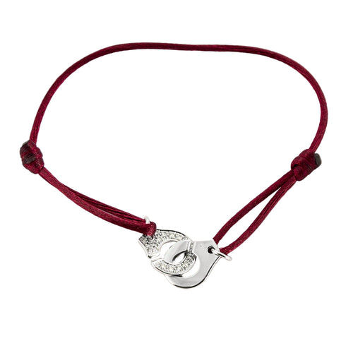 Bracelet DINH VAN - Bracelet Menottes R12 en or gris et diamants 58 Facettes DDV19485-4