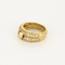 Bague 53 A. ROUVRE - Bague double anneaux en or jaune et diamants 58 Facettes DV21812-1-53-2