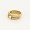 Bague 53 A. ROUVRE - Bague double anneaux en or jaune et diamants 58 Facettes DV21812-2-53-2