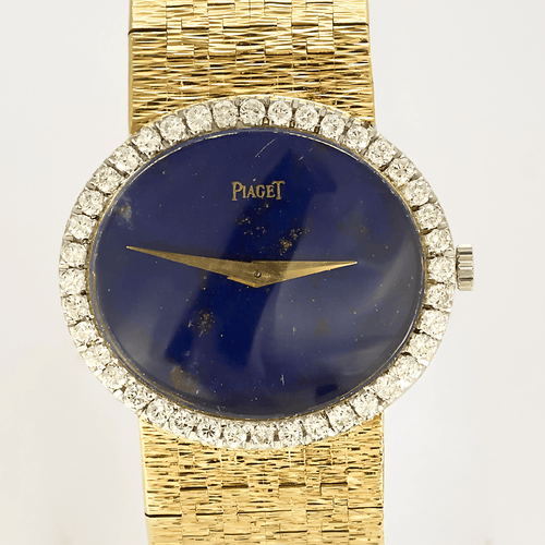 Montre PIAGET - Montre en or jaune, lapis lazuli et diamants à mouvement mécanique à remontage manuel 58 Facettes DV19769-3