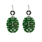 Boucles d'oreilles Boucles d'oreilles or gris jade et diamants 58 Facettes DV15669-2