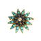 Broche Broche "Etoile" en or jaune, diamants, saphirs et turquoises 58 Facettes DDV19007-1