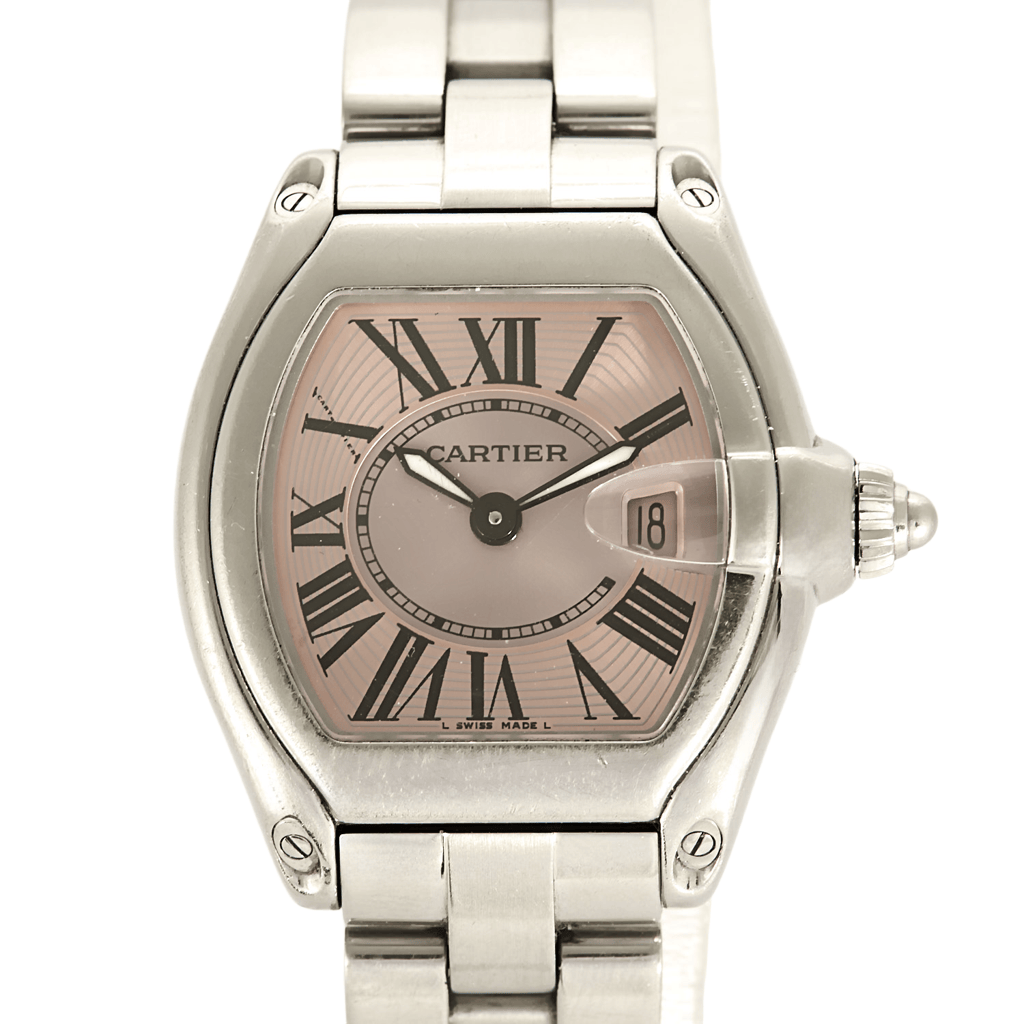 CARTIER - Roadster - Steel watch with tonneau case and quartz