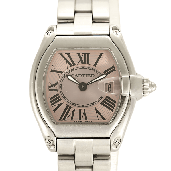 CARTIER - Roadster - Steel watch with tonneau case and quartz