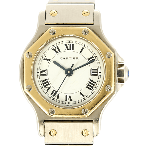 Montre CARTIER - Santos - Montre acier et or jaune 58 Facettes DV0766-5