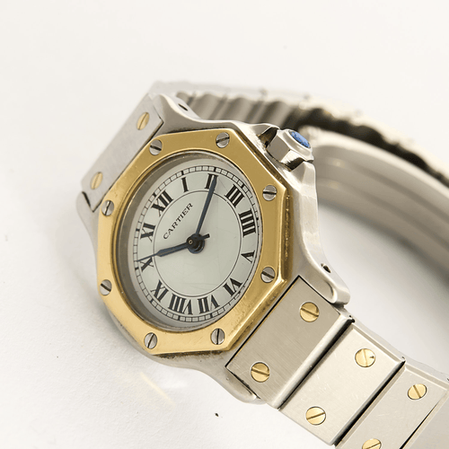 Montre CARTIER - Santos - Montre acier et or jaune 58 Facettes DV0766-5