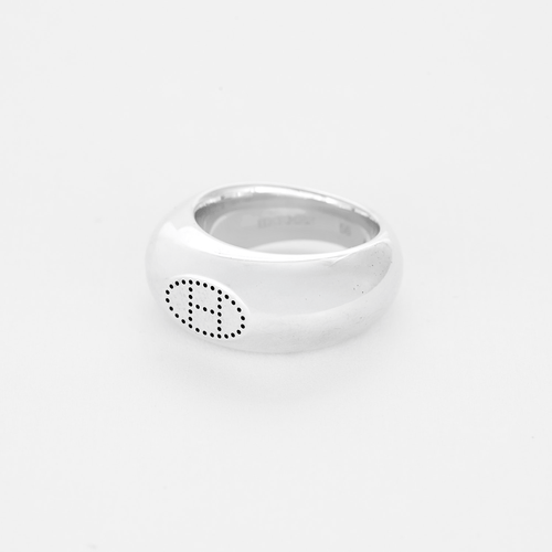 Bague 56 Hermès Bague Eclipse en argent 58 Facettes DV19612-6