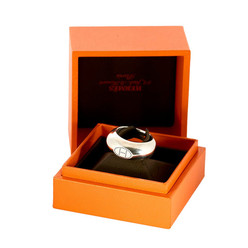 Bague 56 Hermès Bague Eclipse en argent 58 Facettes DV19612-6