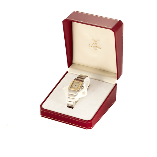 Montre CARTIER - Santos Galbée - Montre de dame en or jaune et acier 58 Facettes DV21131-1