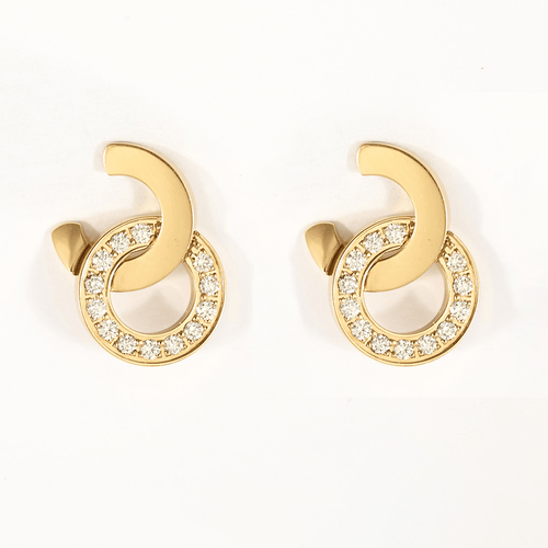 Boucles d'oreilles PIAGET - Collection Possession - Boucles d’oreilles or rose et diamants 58 Facettes DDV21136-1