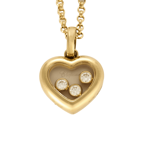 Collier Chopard - Happy Diamonds Icons - Collier en or jaune et diamants 58 Facettes DV21885-3