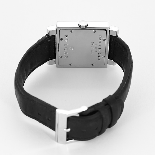 Montre BULGARI - Quadrato - Montre en acier à boitier carrée à mouvement quartz 58 Facettes DV17926-8