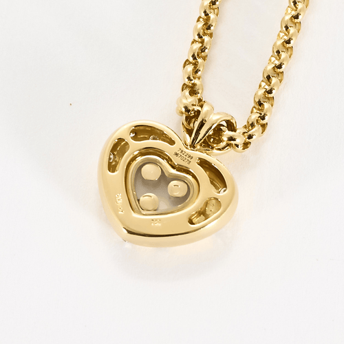 Collier CHOPARD. Collection Happy Diamonds- Collier en or jaune et diamants 58 Facettes DV21752-1