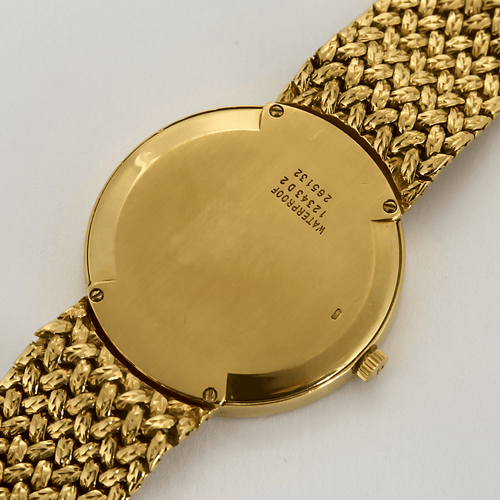 PIAGET - Montre en or jaune à boitier rond à mouvement automatique