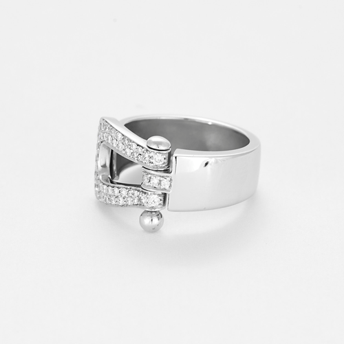 FRED - Force 10 - Grand Modèle - Bague en or gris et diamants