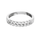 Bague 51 Alliance en or gris et diamants 58 Facettes DV18419-2