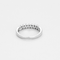 Alliance en or gris et diamants