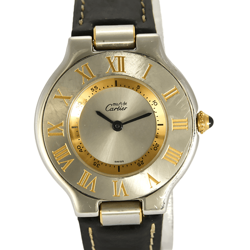 Montre CARTIER - Must 21 - Montre en acier et métal doré 58 Facettes DV21612-1