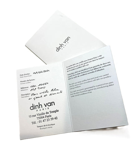 Boucles d'oreilles Dinh Van - Mono Créole Pulse or jaune et diamants 58 Facettes DV21222-2