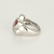 Bague 53 Bague moderniste en or gris, diamants, tourmaline rose et améthystes 58 Facettes DV20595-3