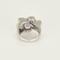 Bague 53 Bague moderniste en or gris, diamants, tourmaline rose et améthystes 58 Facettes DV20595-3