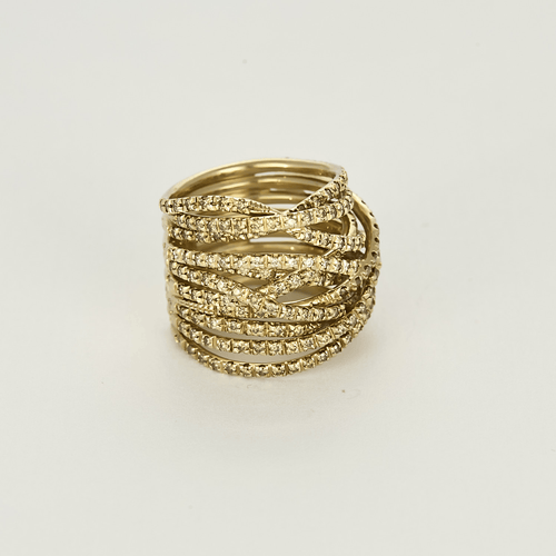 Stern- Zephyr - Ring i gult guld och diamanter