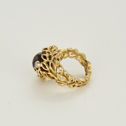 Bague 50 Gilbert Albert Bague en or jaune et diamants - Boules Interchangeables  pierre de couleurs 58 Facettes DV21544-1