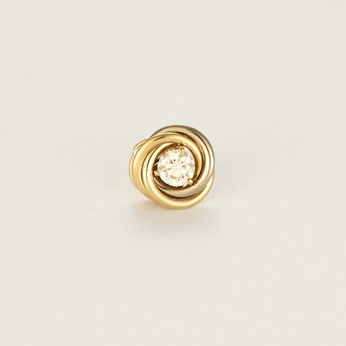 Boucles d'oreilles Cartier - Trinity- Boucle d'oreilles en or de trois couleurs et diamants 58 Facettes DV17058-12