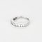 Bague 53 Demi Alliance en or blanc et diamants 58 Facettes DV21192-1-53-2
